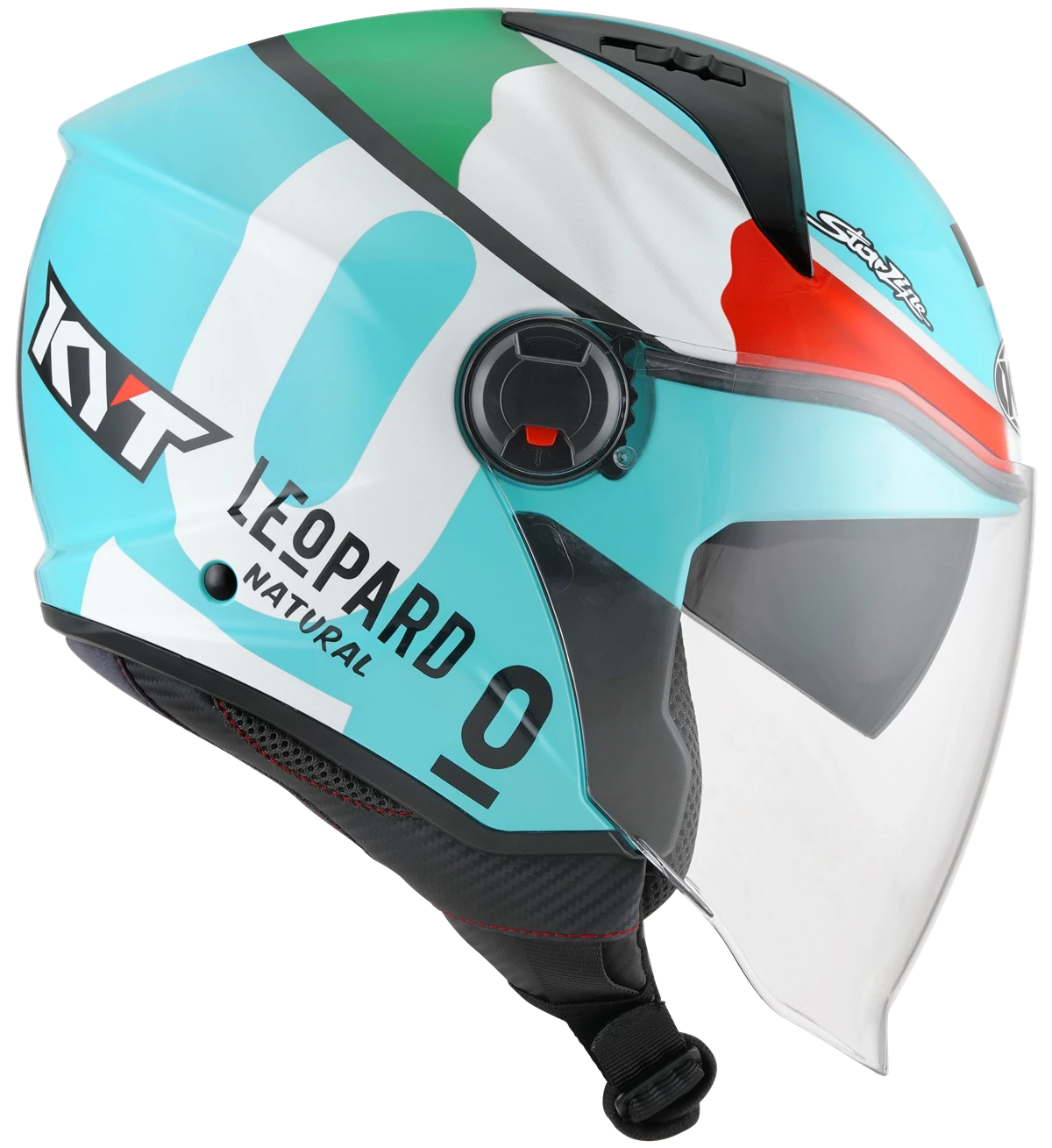 Kask motocyklowy KYT D-CITY LEOPARD REPLICA TRICOLORE E06