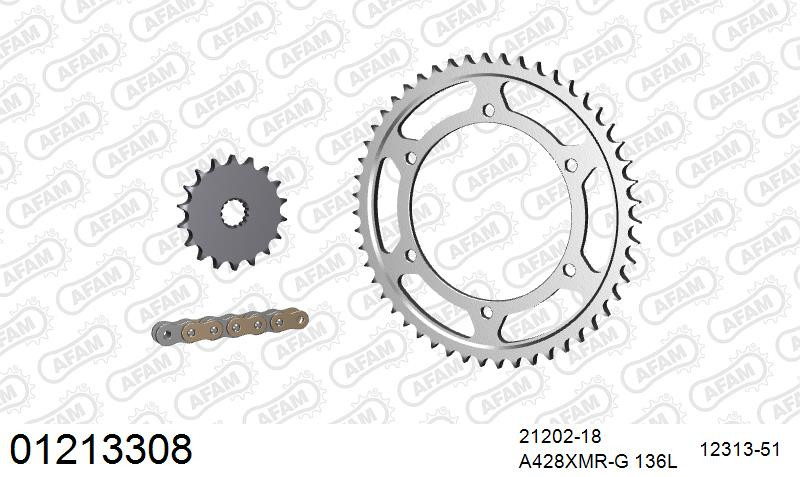 Zestaw napędowy AFAM do YAMAHA TZR 125 RR