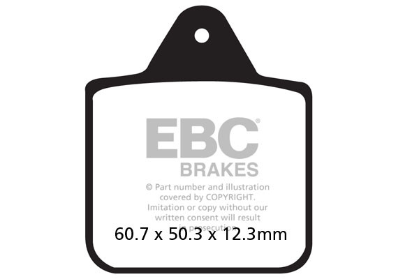 Klocki hamulcowe EBC FA273R (kpl. na 1 tarcze)