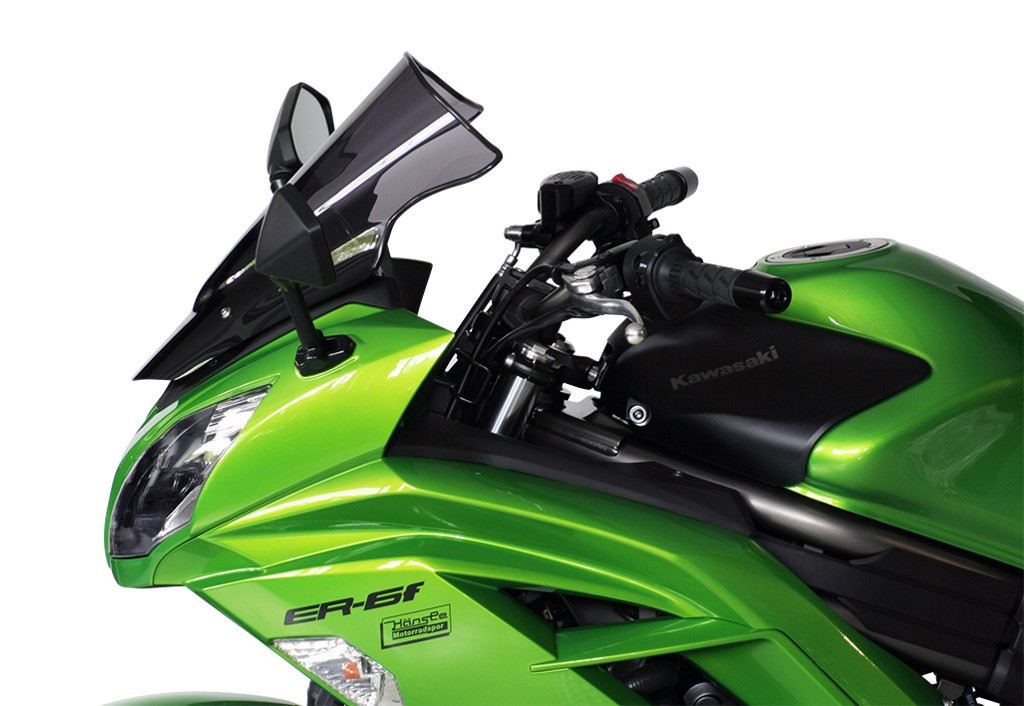Szyba motocyklowa MRA KAWASAKI ER 6 F EX650E 2012-, forma R, bezbarwna