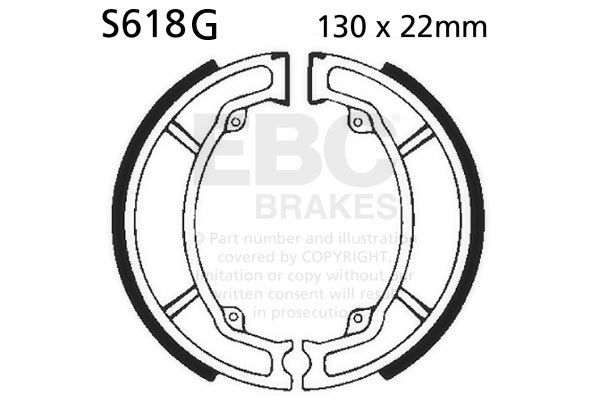EBC Brakes Szczęki hamulcowe nacinane EBC S618G (1 kpl.)
