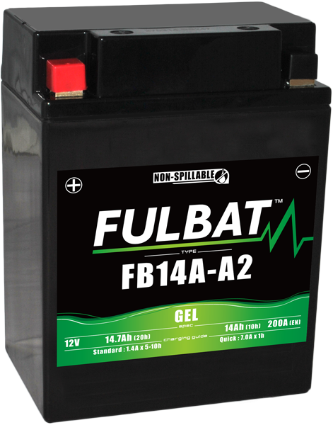 Akumulator FULBAT FUL GEL - FB14A-A2 / YB14A-A2 (Żelowy, bezobsługowy)