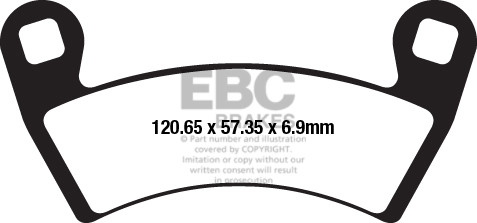 EBC Brakes Klocki hamulcowe EBC FA656TT (kpl. na 1 tarcze)