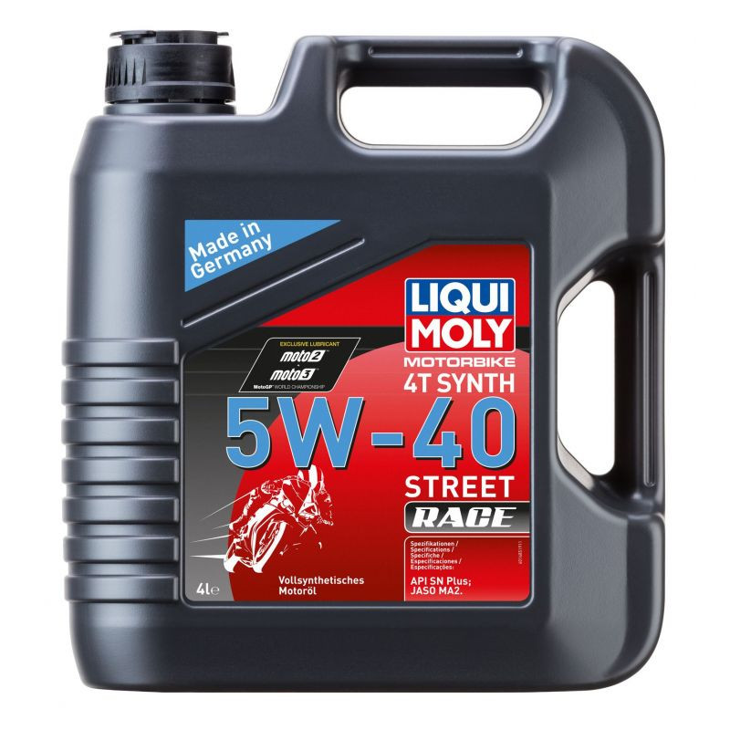 LIQUI MOLY Olej silnikowy syntetyczny do motocykli 5W40 Race 4T 4 litry