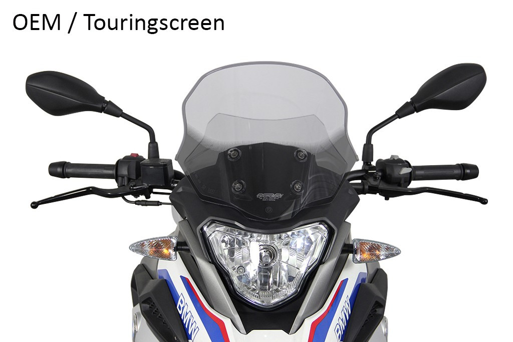 Szyba motocyklowa MRA BMW G310 GS /ADVENTURE TOURER 5G31 2017-, forma T, przyciemniana