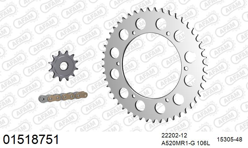 Zestaw napędowy AFAM do SUZUKI PE 175 T,X,Z