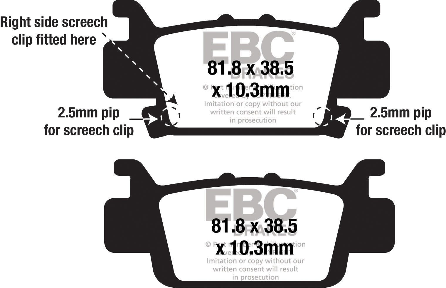 Klocki hamulcowe EBC SXR704HH Side By Side Race Formula (kpl. na 1 tarcze)