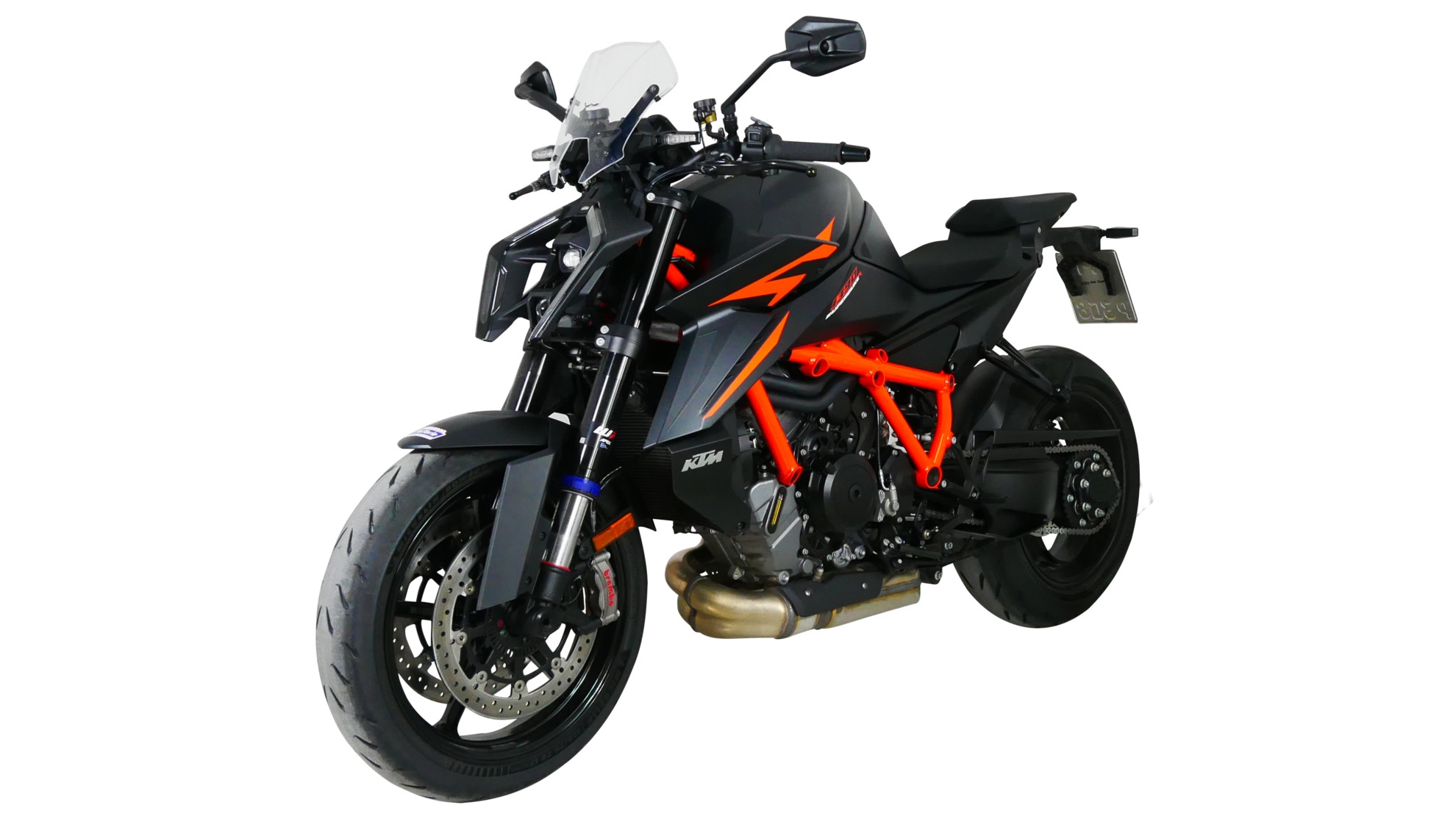 Szyba motocyklowa MRA KTM 1390 SUPERDUKE R 2024-, forma NSPM, bezbarwna