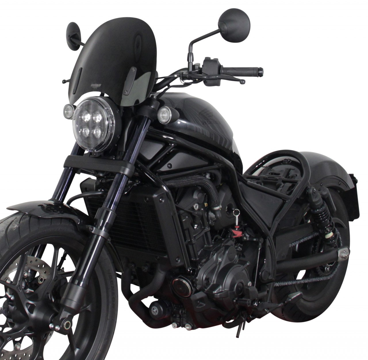Szyba motocyklowa MRA HONDA CMX 1100 REBEL 2021-, forma NTM, przyciemniana
