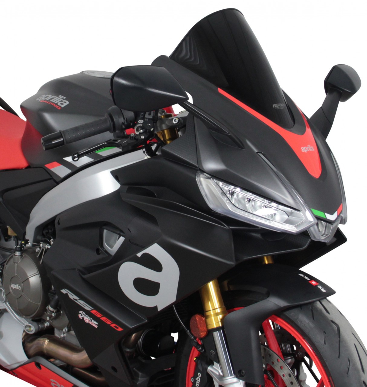 Szyba motocyklowa MRA APRILIA RS 660 2021-, forma R, czarna