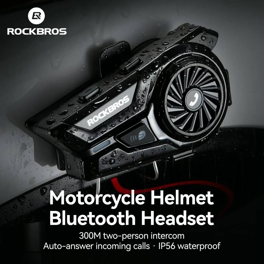 Interkom motocyklowy ROCKBROS R1 Bluetooth 6.0 –Intercom, System komunikacji i dźwięku HiFi