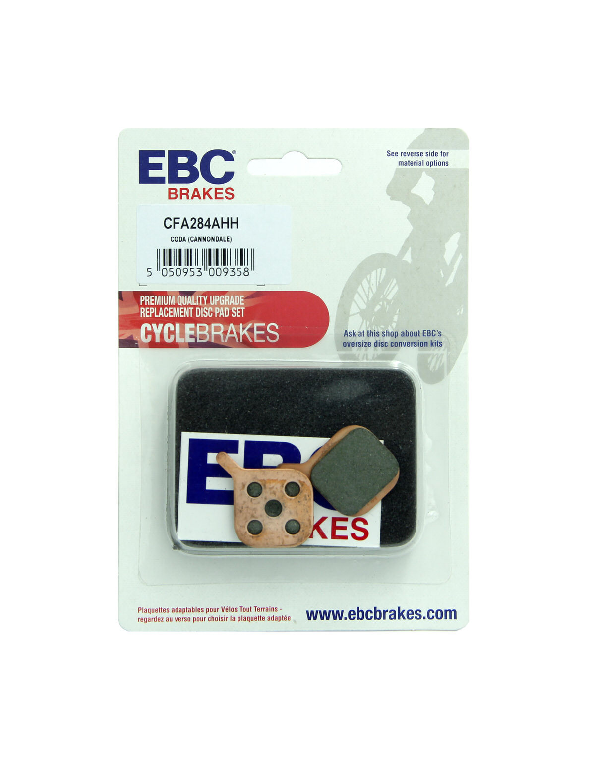 CFA284AHH - Klocki hamulcowe rowerowe (spiekane) EBC Brakes
