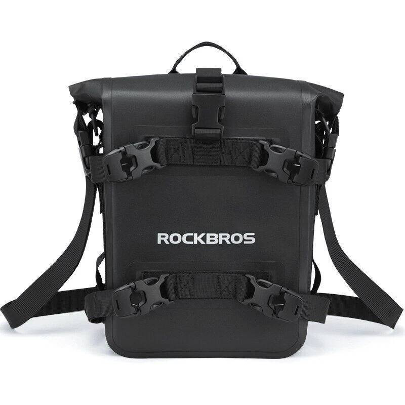 Wodoodporna torba motocyklowa na gmole (Crash Bar) / torba boczna ROCKBROS 5L (Czarna)