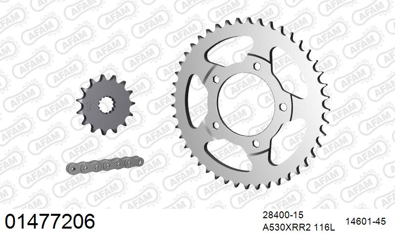 Zestaw napędowy AFAM do SUZUKI GSX 750 F W,X,Y,K1,K2,K3,K4,K5,K6
