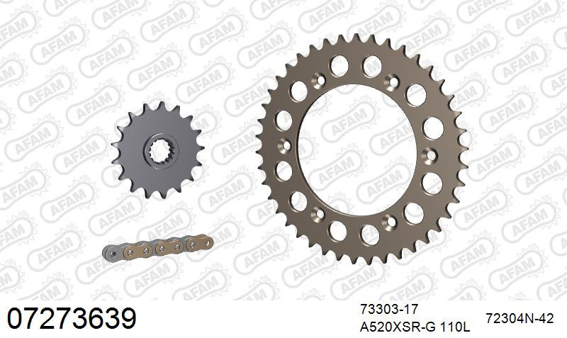 Zestaw napędowy AFAM do KTM LC4 640 Supermoto, LC4-E 640 Supermoto, SMC 640 LC4
