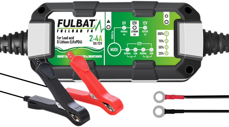 Ładowarka FULBAT FULLOAD F4 - 6V/12V CHARGER 2-4A (NEW)