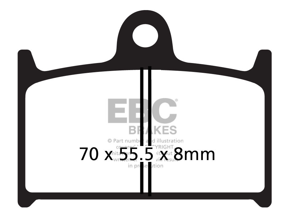 EBC Brakes Klocki hamulcowe EBC FA145HH wzmacniane (kpl. na 1 tarcze)