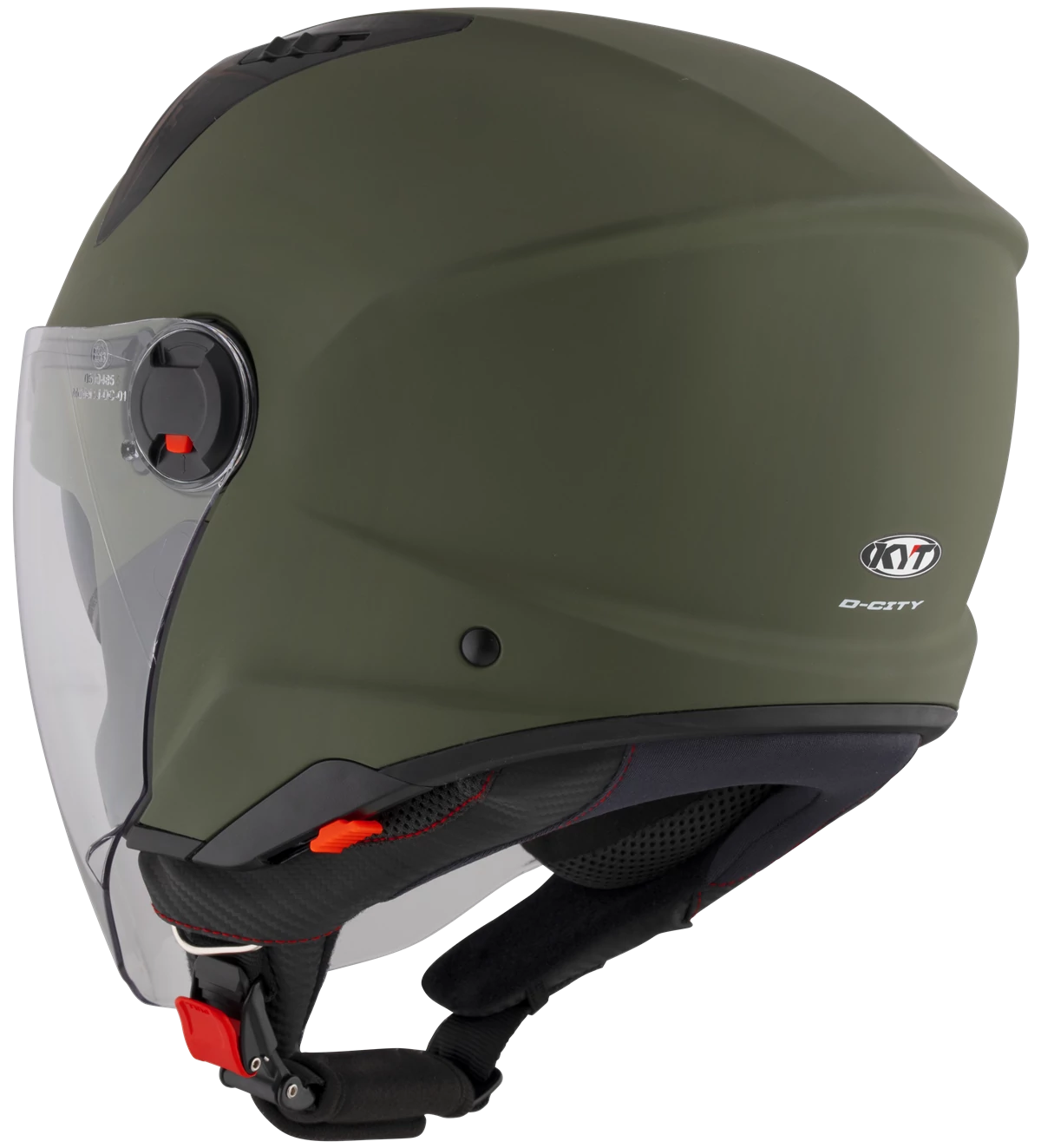 Kask motocyklowy KYT D-CITY CIEMNY ZIEOLNY MATT E06