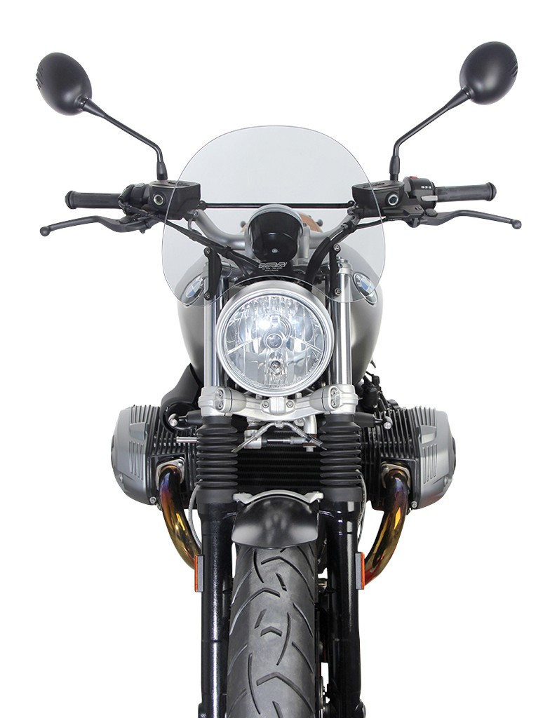 Szyba motocyklowa MRA BMW R NINE-T SCRAMBLER 1N12 -, forma NTM, przyciemniana