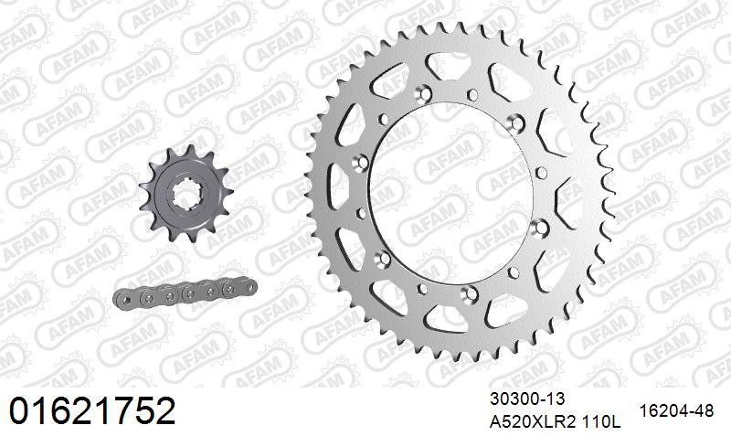 Zestaw napędowy AFAM do KAWASAKI KDX 200 C1,C2,C3