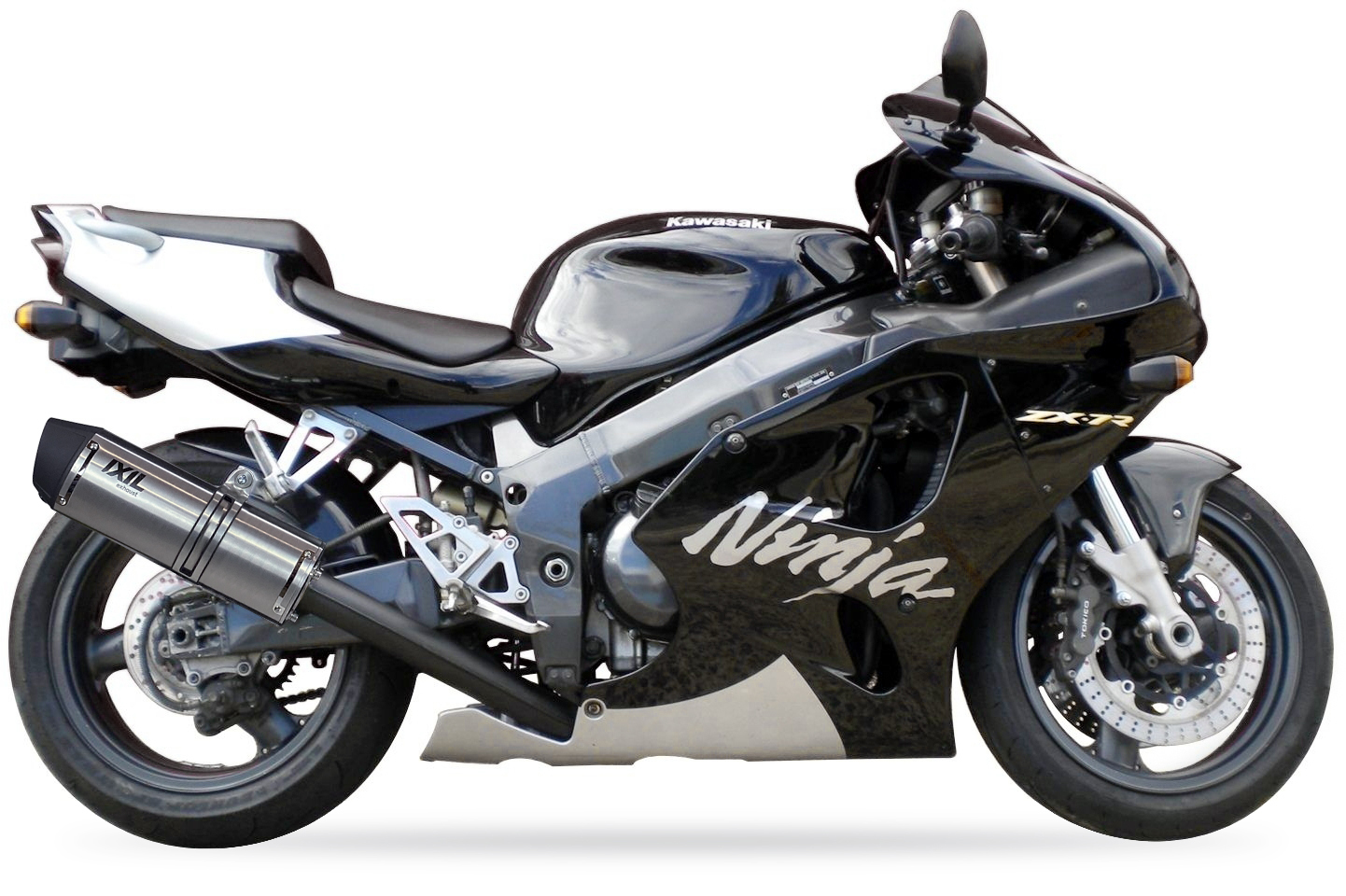 Tłumik IXIL KAWASAKI ZX-7 R NINJA 96-99 (ZX750P) typ SOVE (waga: 3000g, długość: 423 mm., materiał: Inox AISI304, kolor: Black p