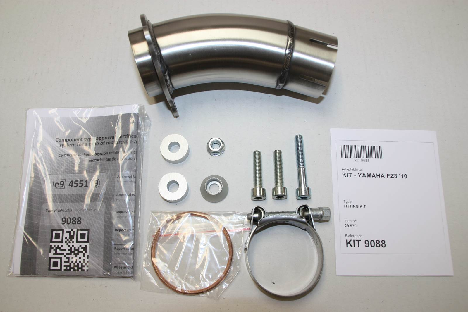 Tłumik IXIL YAMAHA FZ-8 10-16 (RN25) typ SOVE (waga: 3000g, długość: 423 mm., materiał: Inox AISI304, kolor: Black painted) SLIP
