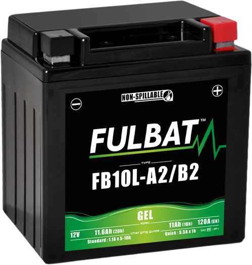 Akumulator FULBAT FUL GEL - FB10L-A2 / FB10L-B2 / YB10L-A2 / YB10L-B2 (Żelowy, bezobsługowy)