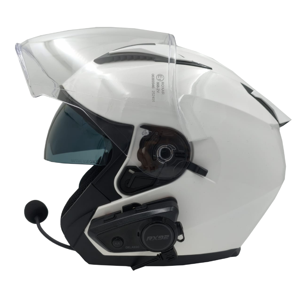Interkom motocyklowy RX92 Orlando zestaw głośnomówiący do kasku Bluetooth 600 m (audio ENG)