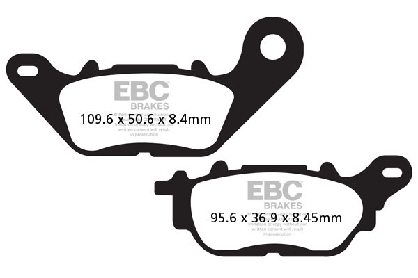 EBC Brakes Klocki hamulcowe EBC SFA464 skuterowe (kpl. na 1 tarcze)