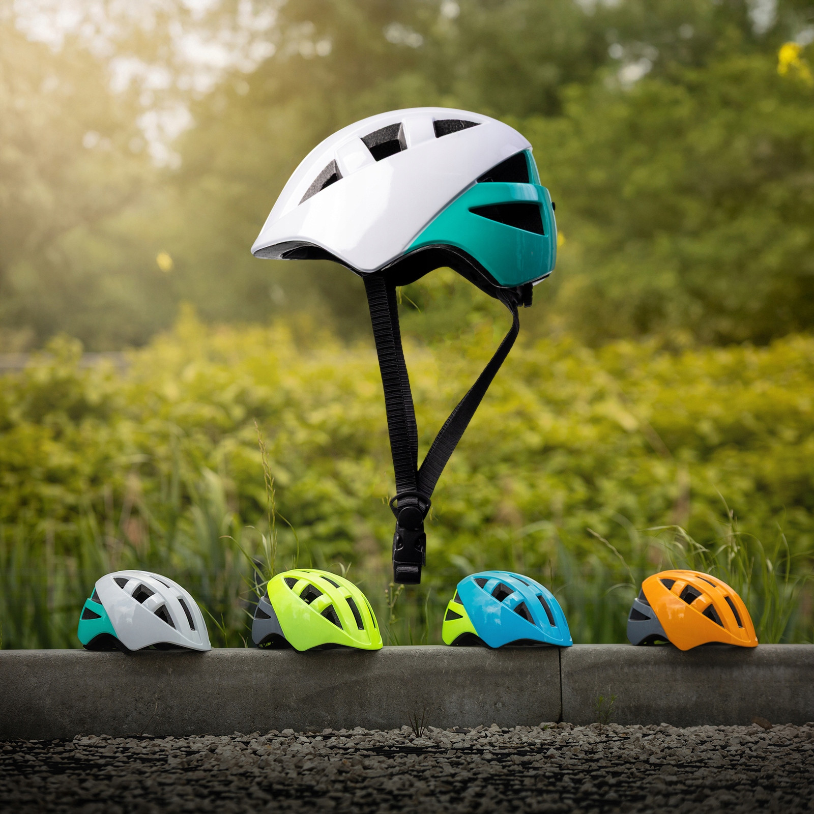 Kask rowerowy dziecięcy ROXAR KID biały S 48-52 cm