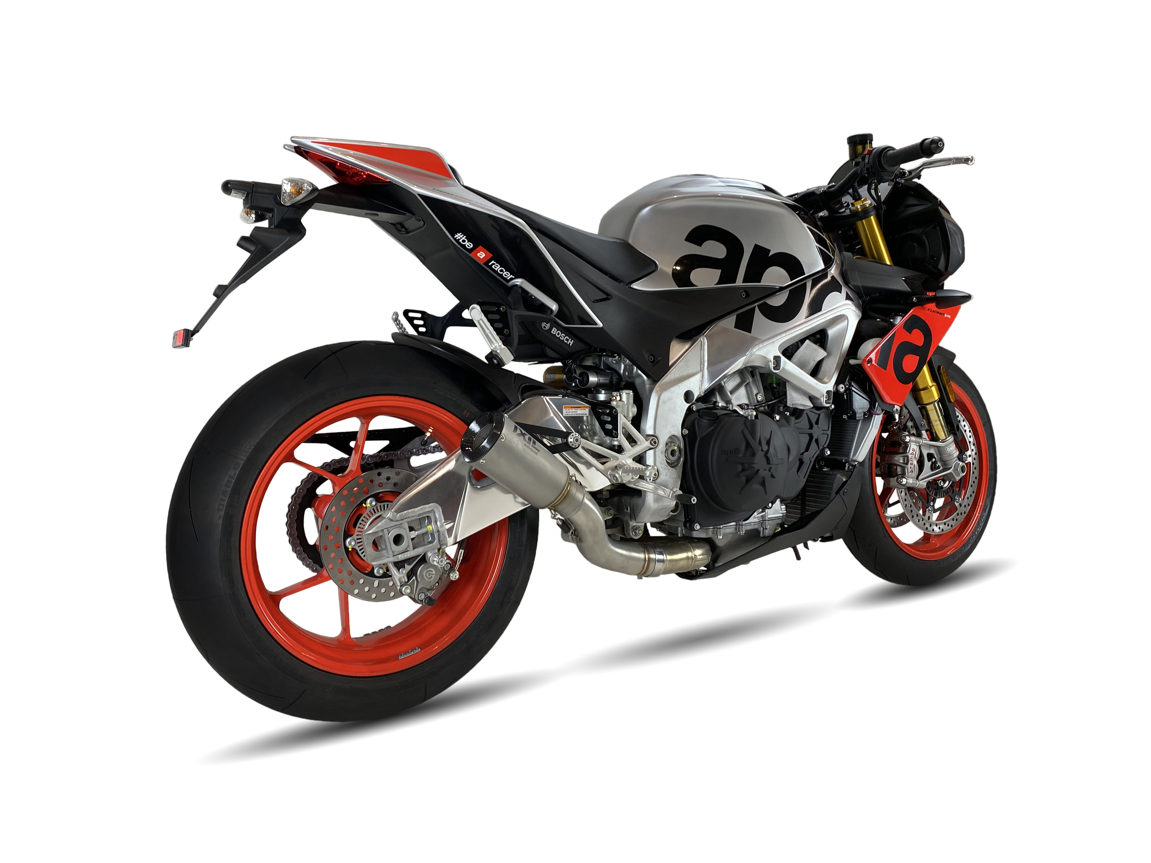 Tłumik IXIL APRILIA TUONO V4 / FACTORY 1100 (KG KG1) typ RC (waga: 800g, długość: 230 mm., materiał: Inox AISI304, kolor: Bright