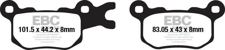 EBC Brakes Klocki hamulcowe EBC FA684TT (kpl. na 1 tarcze)