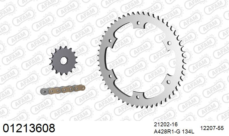 Zestaw napędowy AFAM do YAMAHA DT 125 R