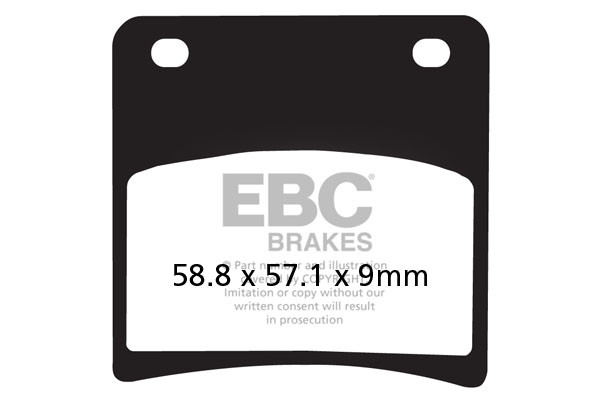 Klocki hamulcowe EBC FA146V V-PAD (kpl. na 1 tarcze)