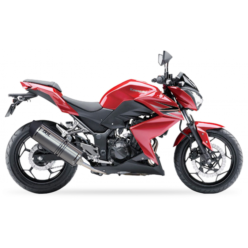 Tłumik IXIL KAWASAKI Z 500 / NINJA 500 2024 (ER500E EX500G) typ SOVE SLIP ON - HEXOVAL XTREM EVOLUTION