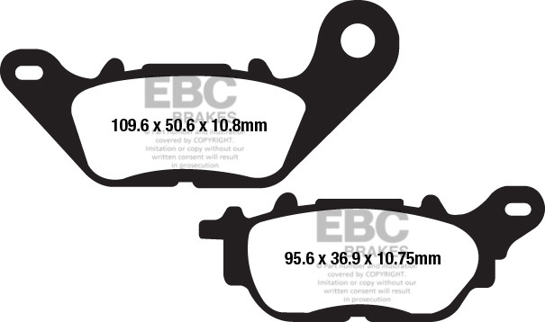 EBC Brakes Klocki hamulcowe EBC FA662HH wzmacniane (kpl. na 1 tarcze)
