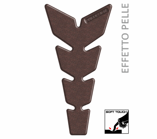 ONEDESIGN Tankpad "Soft Touch" leather style brown slim