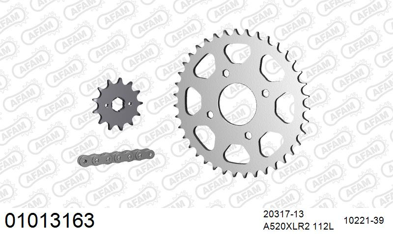 Zestaw napędowy AFAM do HONDA CA 125 Rebel S,T,V,W,X,Y