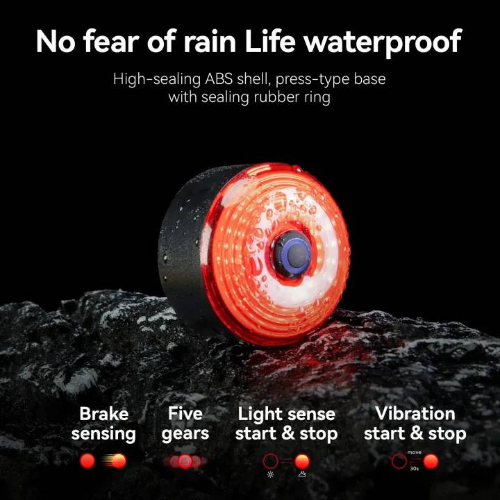 Sakwa podsiodłowa, torba rowerowa z tylną lampką LED Rockbros 30130088
