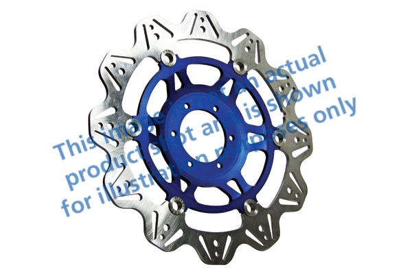 Tarcza hamulcowa motocyklowa EBC VR2082BLU VEE, niebieska