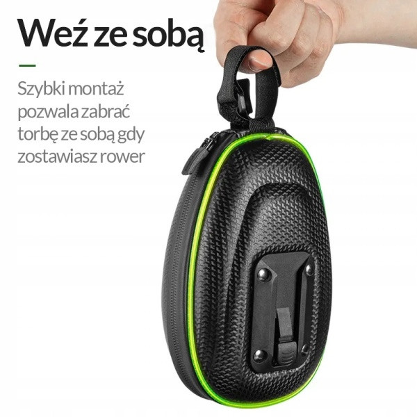 Sakwa, torba rowerowa pod siodło Rockbros B5-2 LED