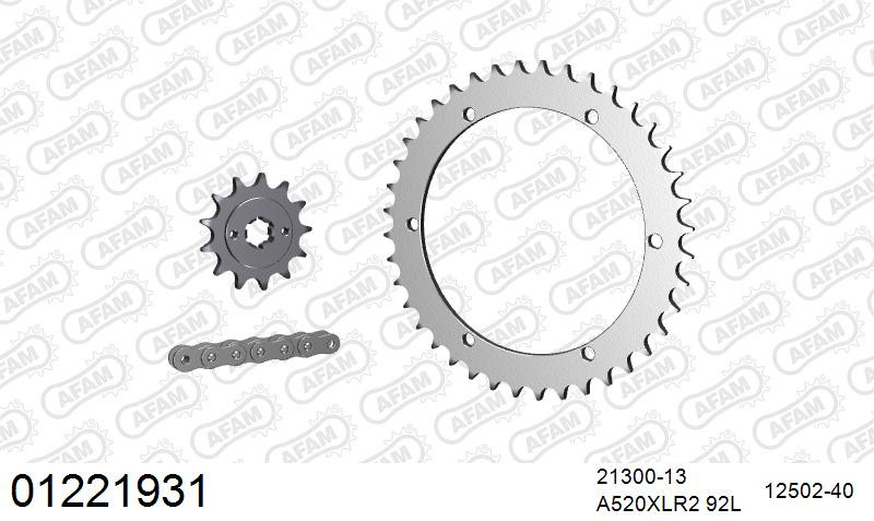Zestaw napędowy AFAM do YAMAHA YFS 200 Blaster U,W,A,B,D,E,F,G,J,H,K,L,M,N,P,R,S,T,V