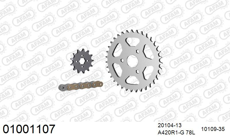 Zestaw napędowy AFAM do HONDA Z 50 Monkey BeNeLux