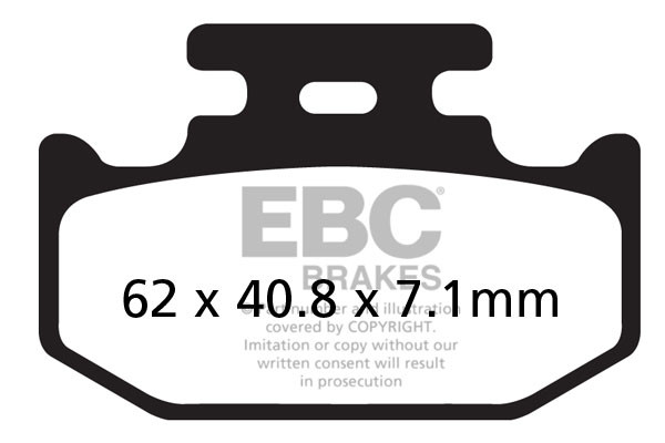 Klocki hamulcowe EBC FA497TT (kpl. na 1 tarcze)