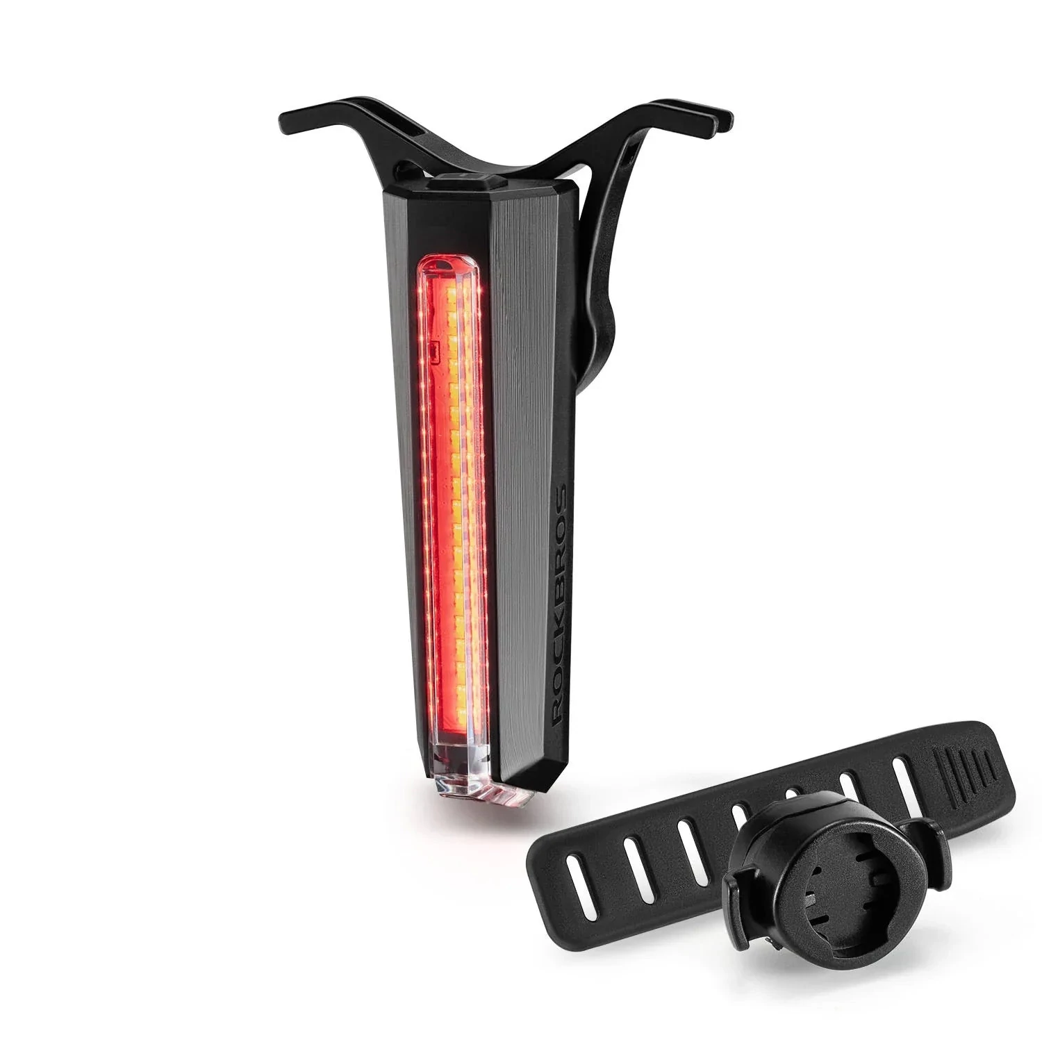 Inteligentna tylna lampka rowerowa czujnik stopu LED USB-C Rockbros RB02