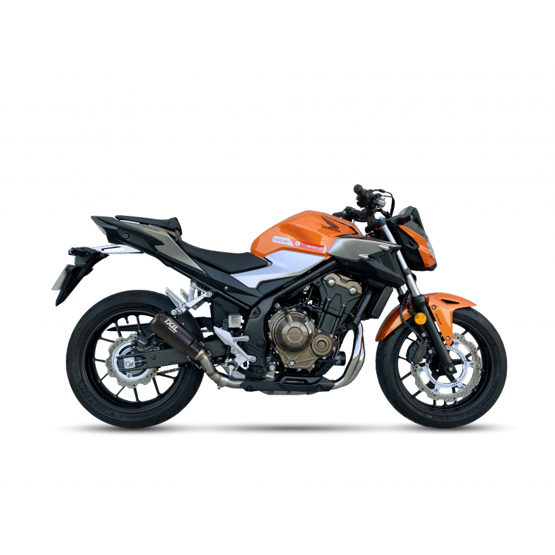 Tłumik IXIL HONDA CB 500 X 21-24 (PC64) typ RC3B SLIP ON - SPORT XTREM BLACK (Homologacja)