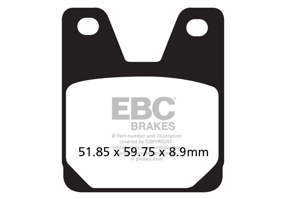 EBC Brakes Klocki hamulcowe EBC FA267HH wzmacniane (kpl. na 1 tarcze)