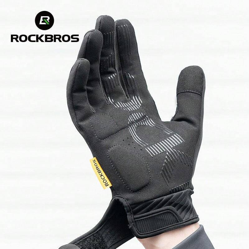 Rękawiczki rowerowe zimowe, ciepłe ROCKBROS (16310010005) MT025-1