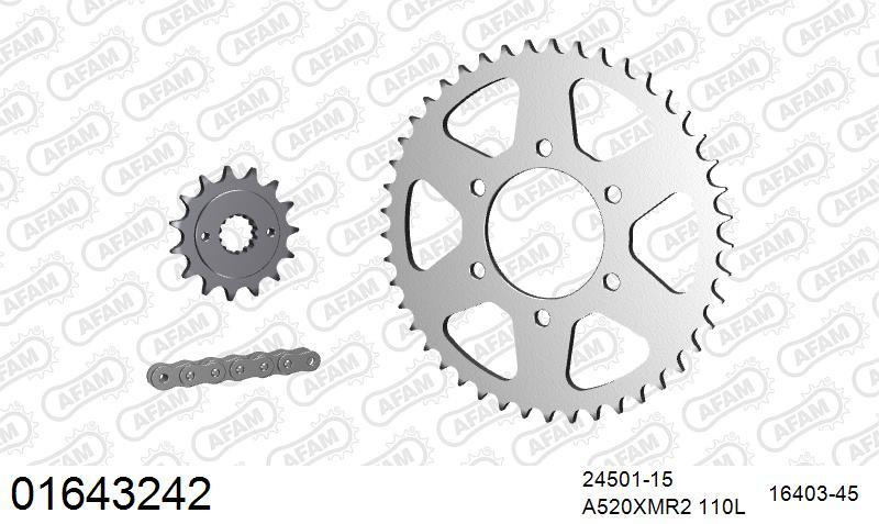 Zestaw napędowy AFAM do KAWASAKI ZXR 400 L1,L2,L3,L4,L5,L6,L7,L8,L9