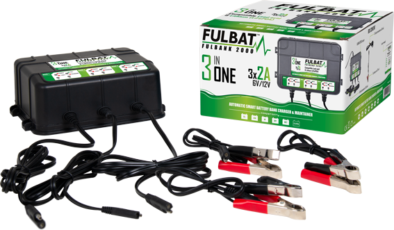 Ładowarka FULBAT FULBANK 2000 - 6V/12V BANK CHARGER 3x2A